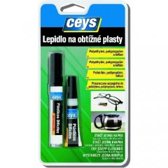 Lepidlo na obtížné plasty 3g + 2ml CEYS č.1