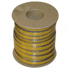 Šňůra izolační 12x4mm (500°C) lepicí (25m) č.1